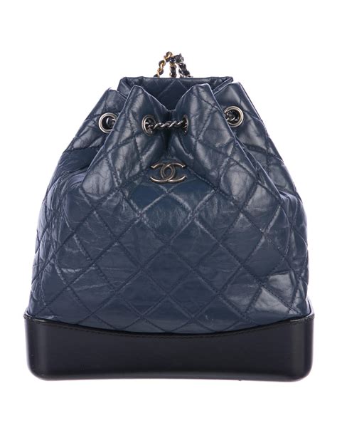 chanel backpack 2017 deep blue and orange|Chanel backpack how to wear.